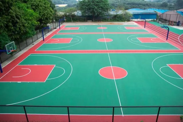 上海硅pu篮球场施工